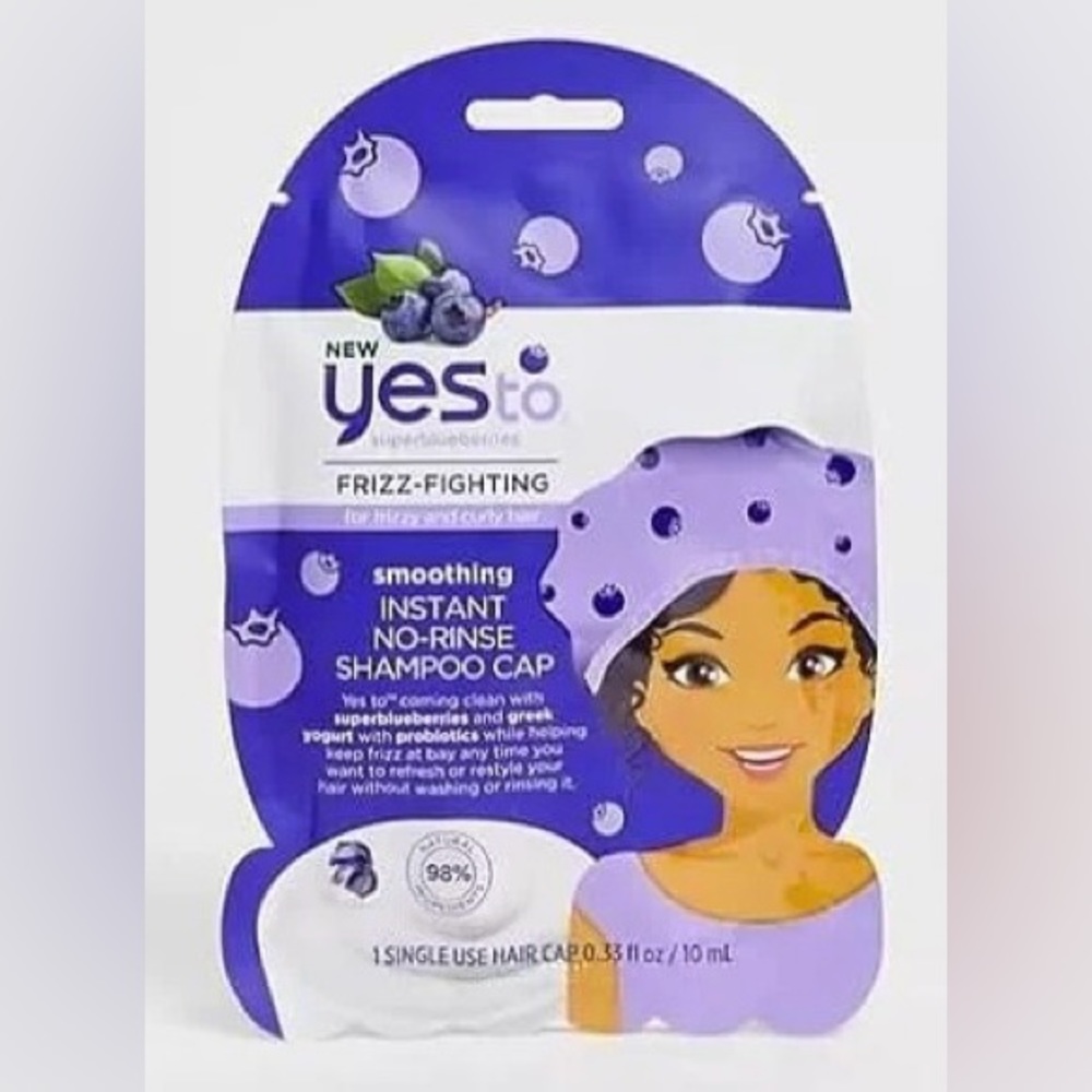 Yes To Blueberries Smoothing Instant Norinse Shampoo FrizzFighting Cap